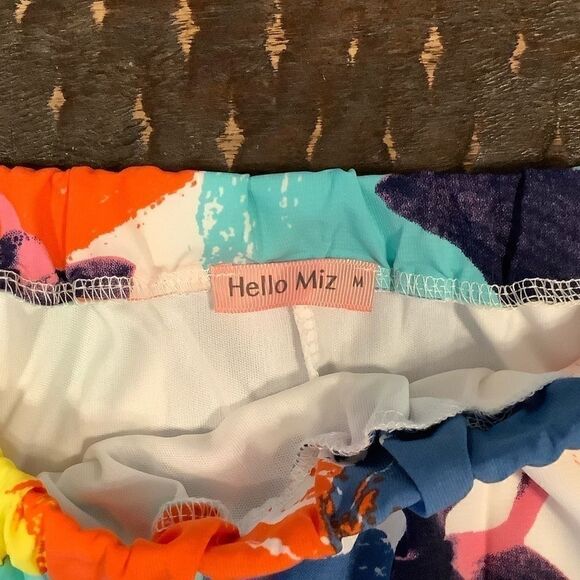 Sz M Hello Miz Multicolored Retro Maternity Dress - Picture 7 of 7